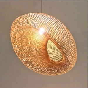 Retro Hanging Ceiling Handmade Pendant Light - B / Dia-60cm - Ceiling Lamp
