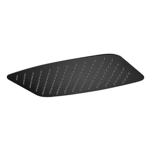 Matte Black Rectangular Shower Head 20x30cm, main product view