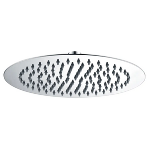 Round Chrome Shower Head 25cm Modern Bathroom Sprayer, main product view