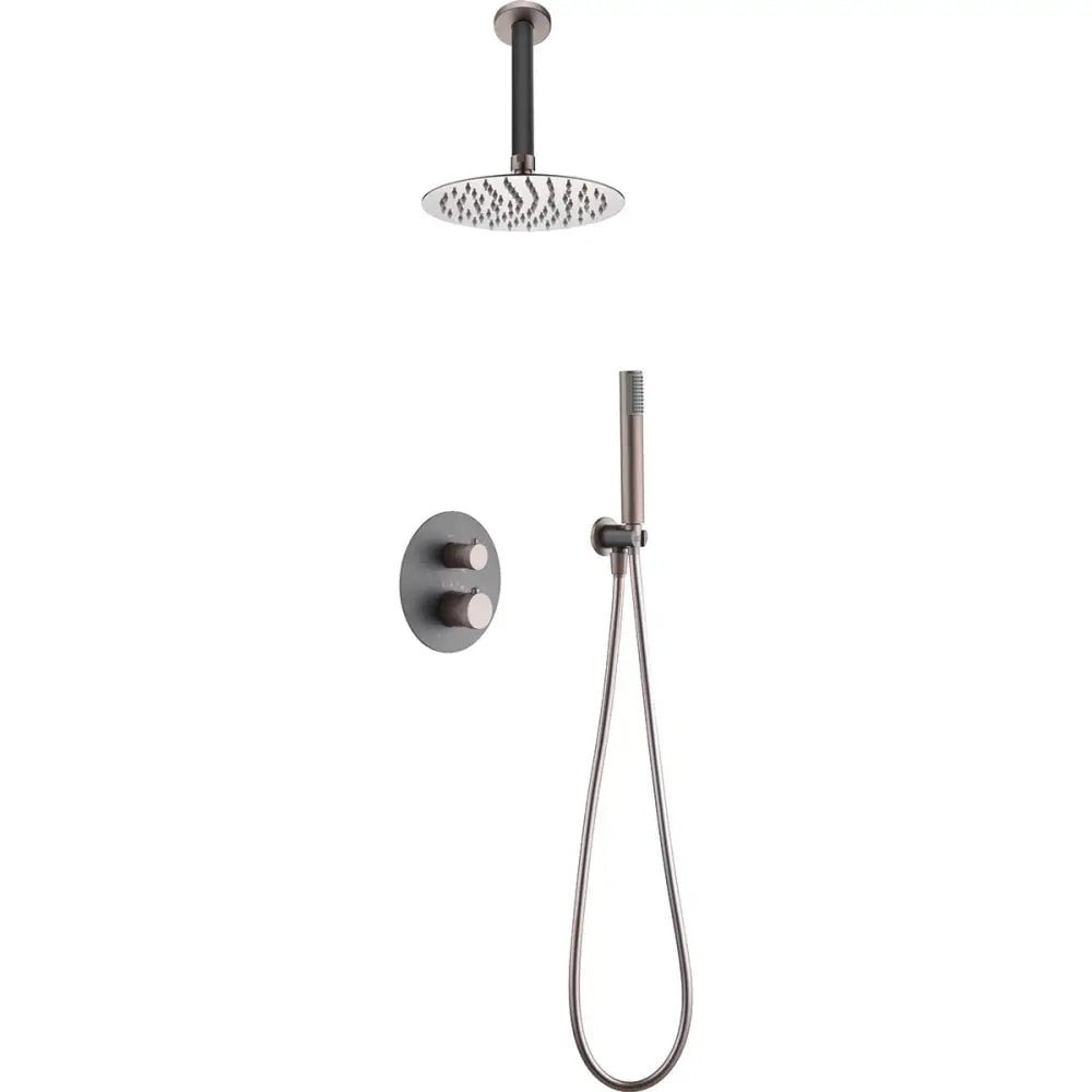 Set Shower Concealed Thermostatic Top Gris Champagne | IMEX - Shower Set