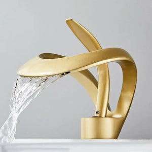 Single Handle 1 Hole Water Fall Overflow Faucet - Faucets