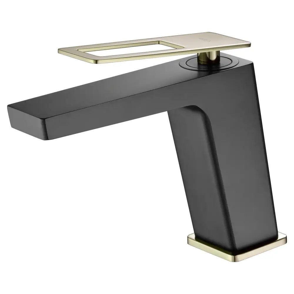 Single-Handle Basin Sweden Black Gold Shiny | IMEX - Faucet