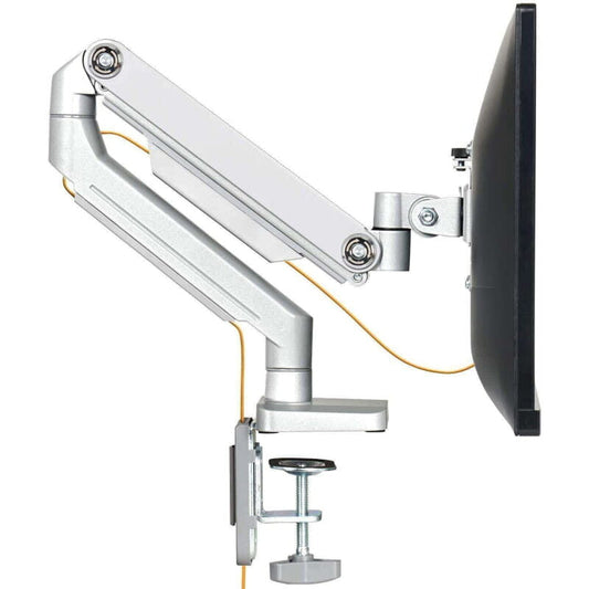 Single Monitor Desk Mount Arm silver