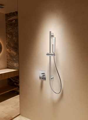 Brushed Nickel Concealed Single Lever Shower Set with Hand Shower TOSCANA, view 2