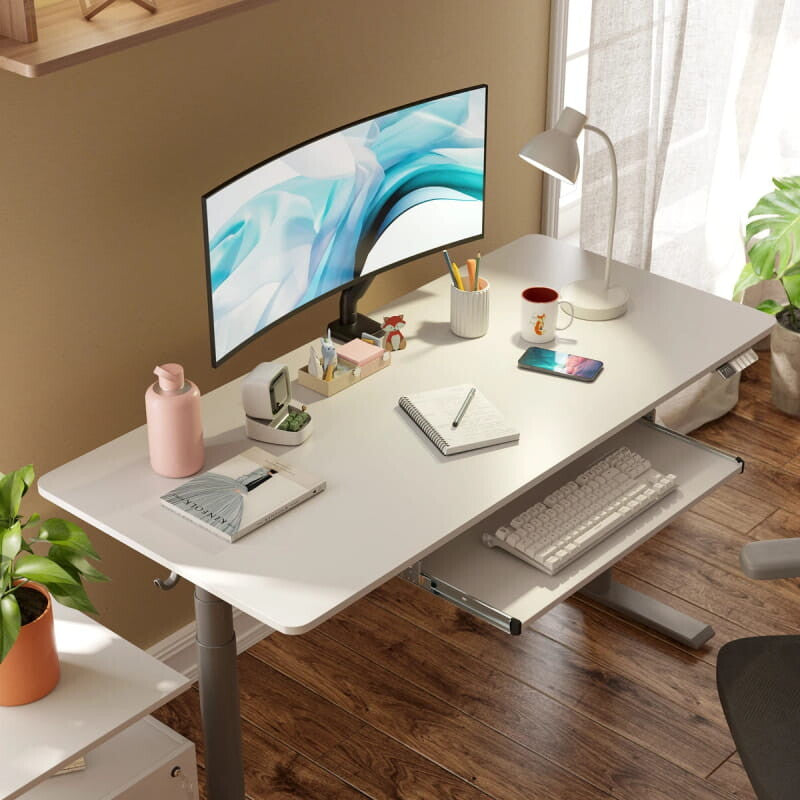 Standing Desk with Keyboard Tray