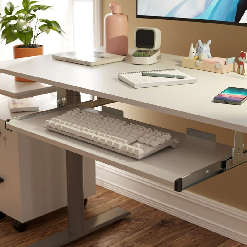 Standing Desk with Keyboard Tray