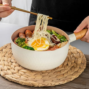 Stone Non Stick Tempered Glass Lid Soup Pot - Purple 18cm - no cover - Cookware set