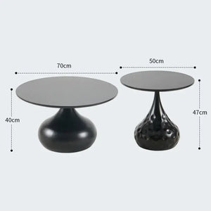 Stylish Round Modern Minimalist Center Side Coffee Table - Multifunctional coffee table