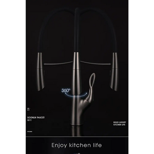 Touch Switch Cold Hot Dual Control Magnetic Sink Faucet - Kitchen Faucets