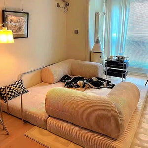 Vacuum Compression Corduroy Bed Foldable Sofa - Compressed Sofa