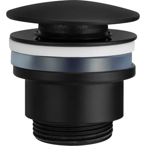 Matte Black Click-Clack Valve for Bathroom Sinks, main product view