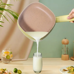 Coating Square Non Stick Square Glass Lid Pan - Cookware set