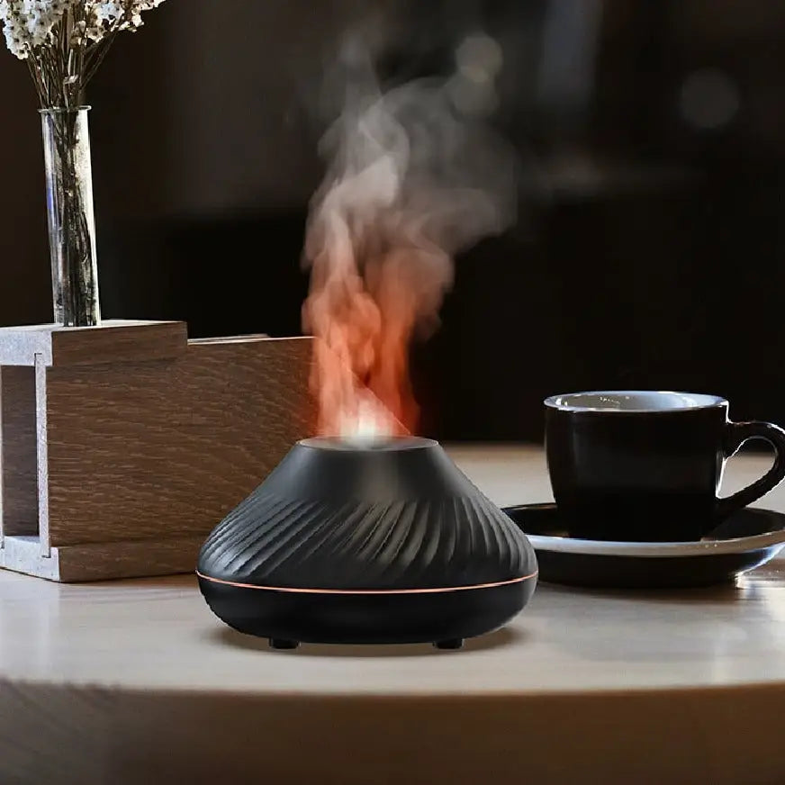 Volcanic Flame Aroma Diffuser Essential Oil Lamp - Humidifier