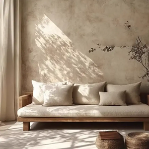 Wooden Minimalist Corner Outdoor Sofa Set - Sofa