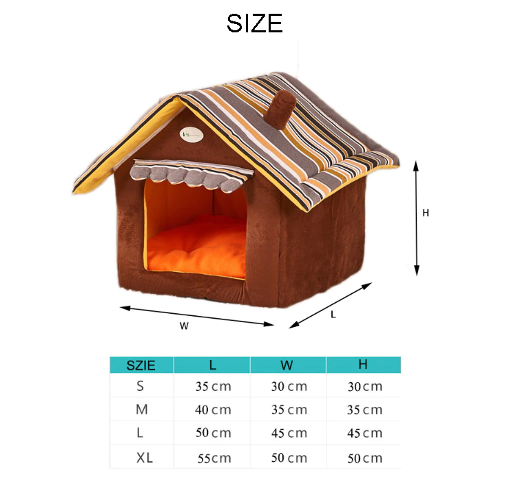 Linda y suave casa para mascotas.