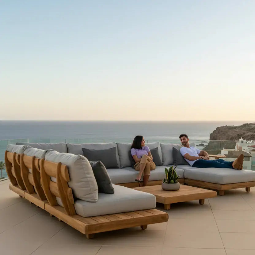 Premium Teak Outdoor Sofa: 7 Keys to Luxury Patio Design (2026 Guide)