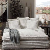 Modern Minimalist Corduroy Cloud Wide Seat Compressed Sofa