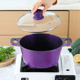 10 Piece Stone Aluminum Cast Non Stick Cookware Set - Cookware set