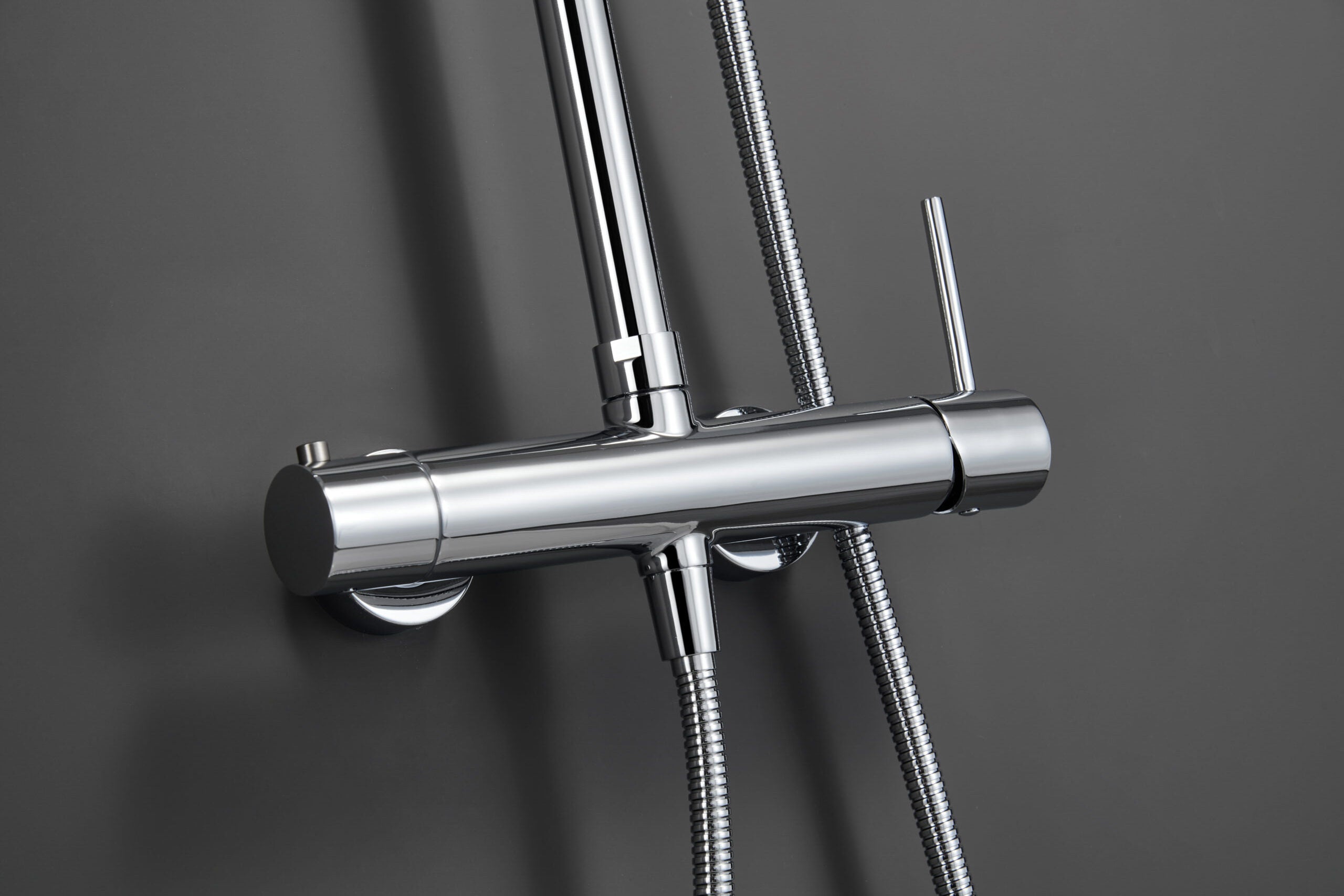 Chrome Single Handle Shower Set Modern Design, view 5