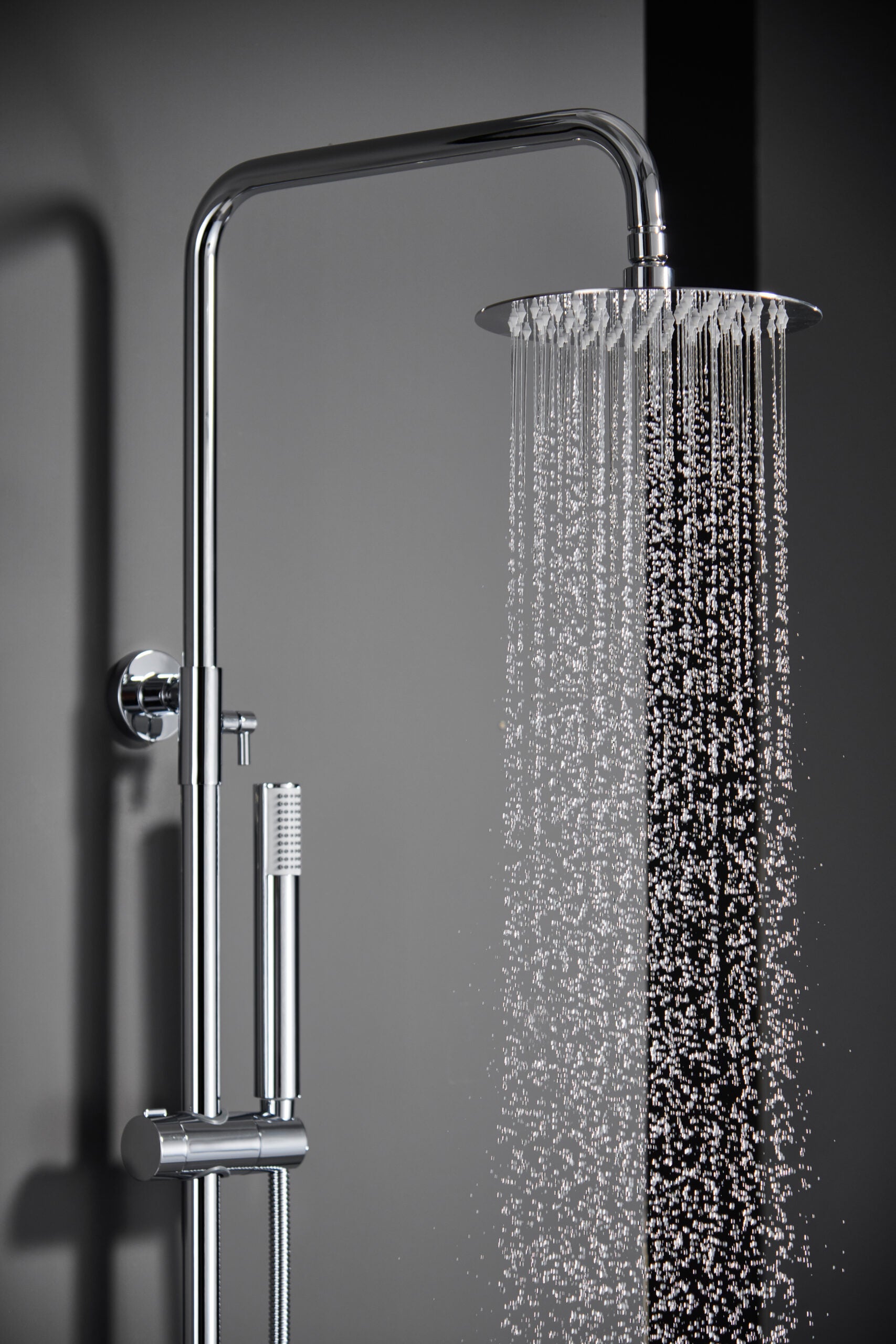 Chrome Single Handle Shower Set Modern Design, view 4