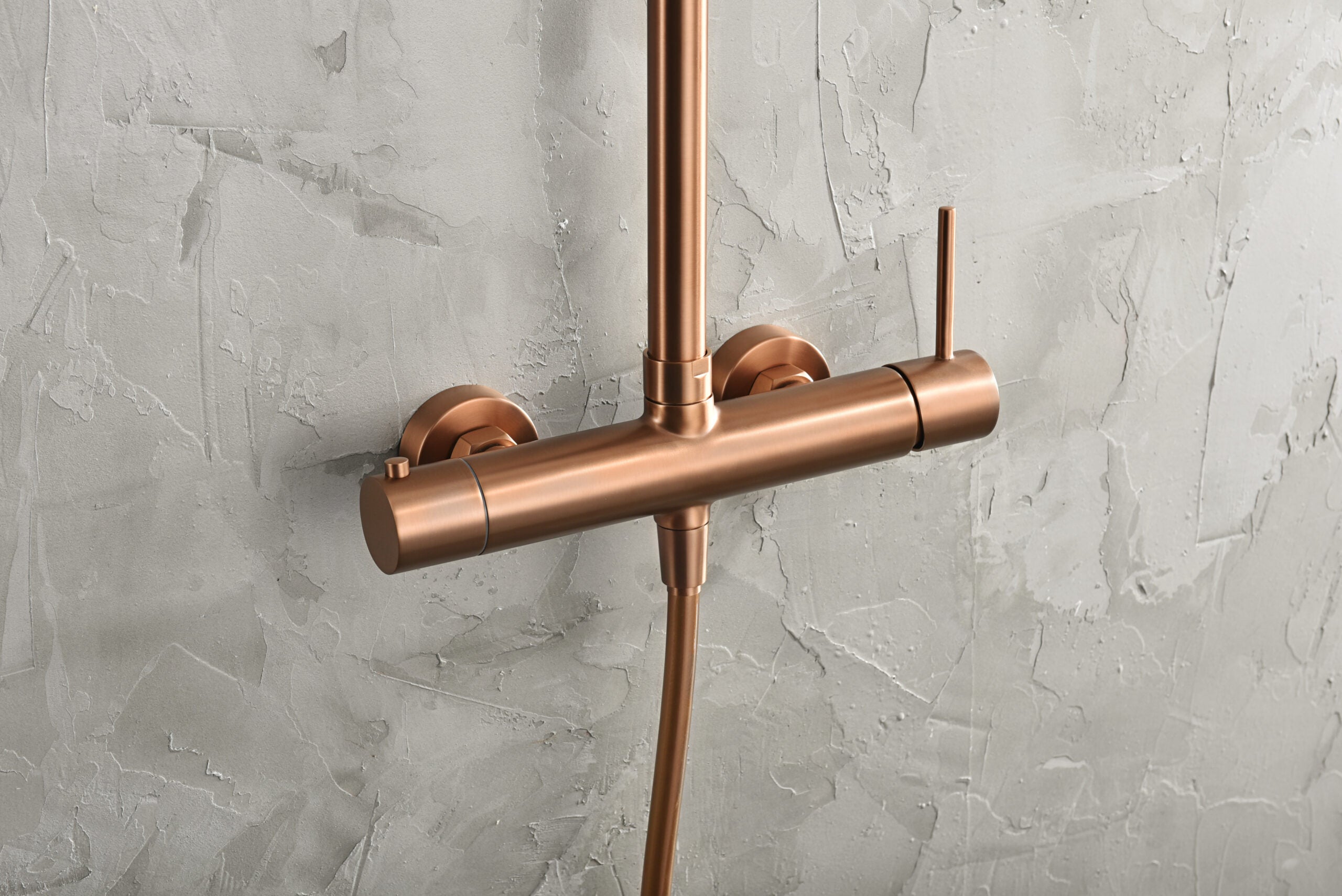 Brushed Rose Gold Single Handle Shower Set, view 4