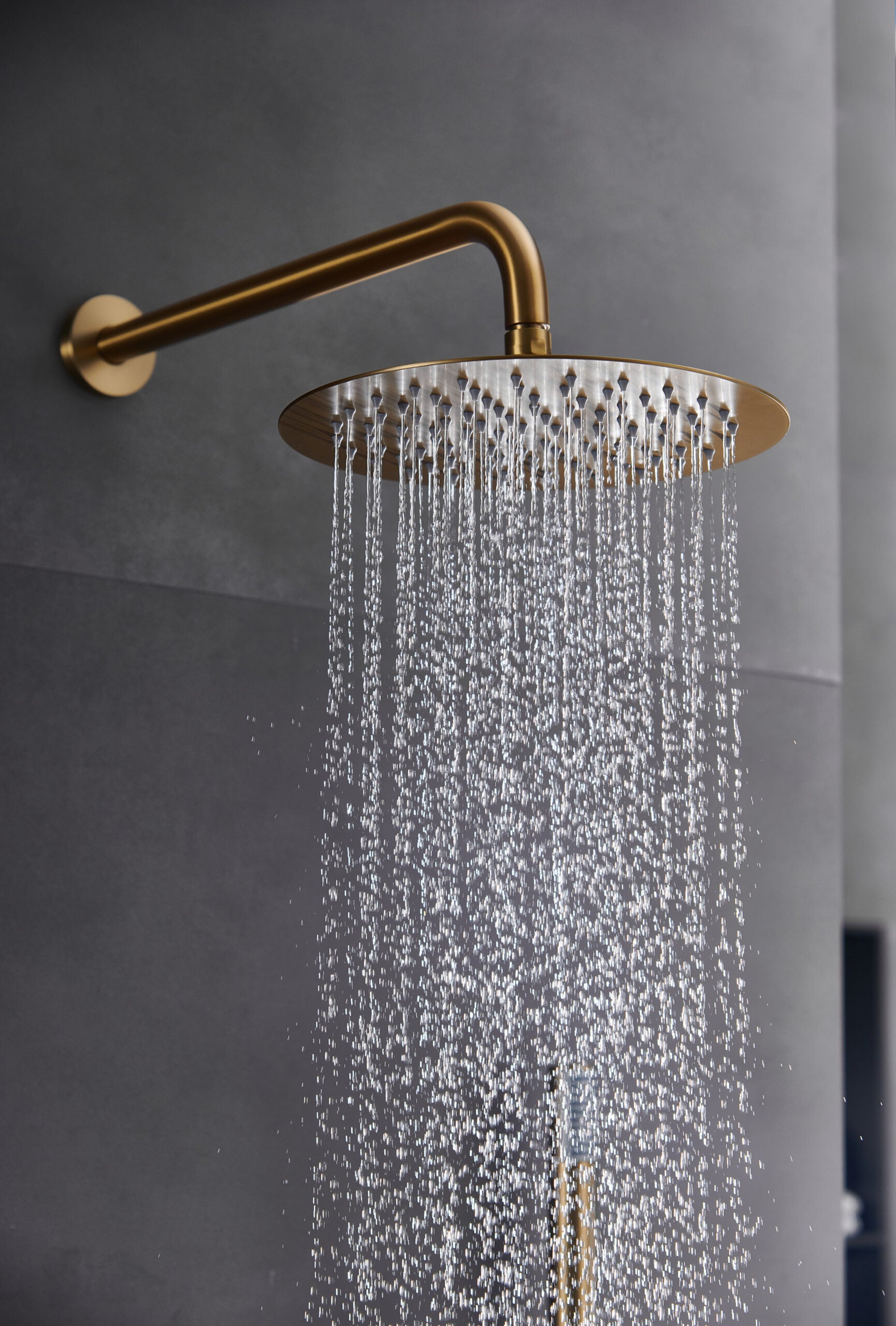 Monza Brushed Gold Single Handle Built-in Shower Set, view 5
