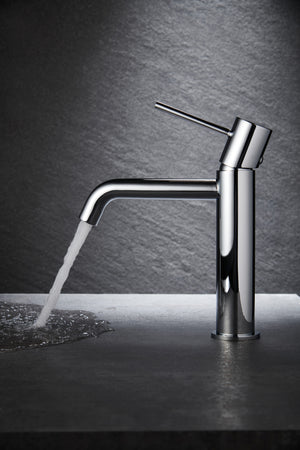 Monza Chrome Single Lever Basin Mixer Faucet, view 4
