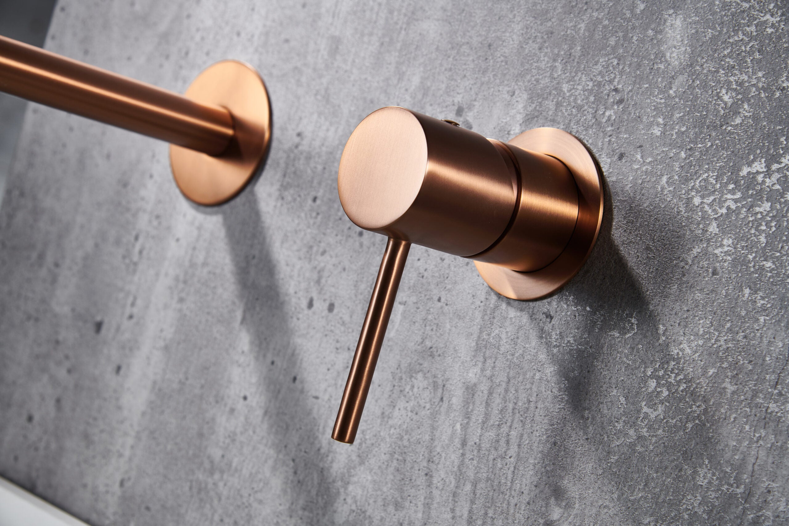 Monza Brushed Rose Gold Single Handle Bathroom Sink Faucet, view 4