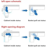 2 Tier Corner Pull Out Tray Storage Organize Cabinet - Kitchen Essentials