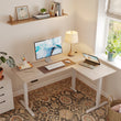 Triple Motor L-shaped Standing Desk