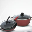 3 Piece Non Stick Pan Pot Wok Cookware Set - Wok + soup pot - Cookware set