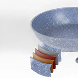 3 Piece Smokeless Stone Non Stick Frying Pan Set - Cookware set