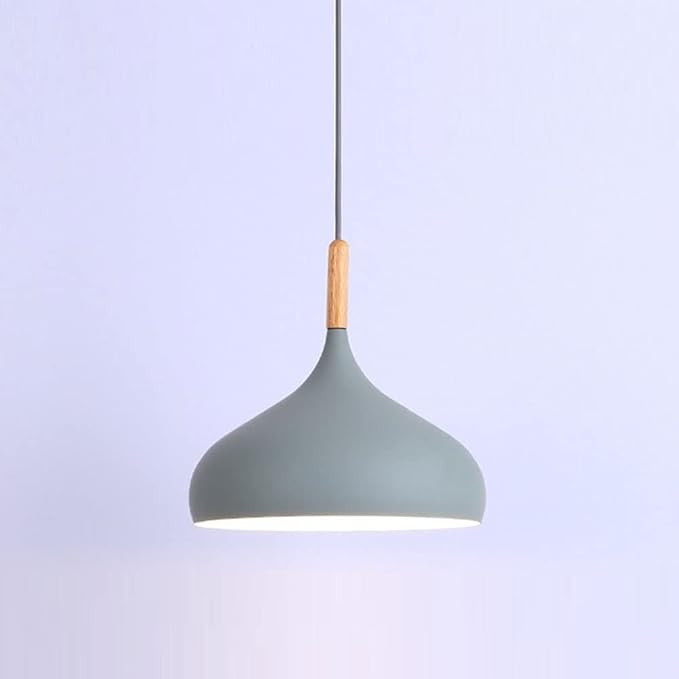 LED Colored Wooden Pendant Light  Lamp