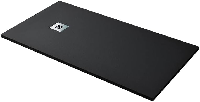 Bela Premium Black Shower Tray Slate Texture - Platos de ducha