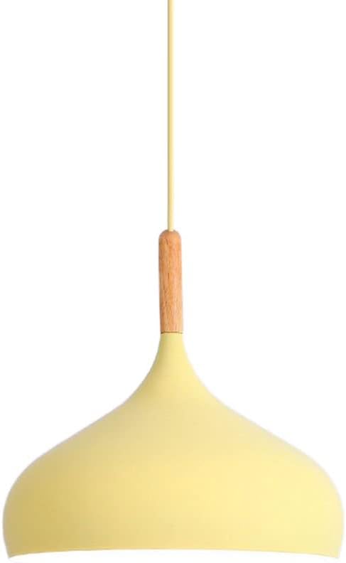 LED Colored Wooden Pendant Light  Lamp