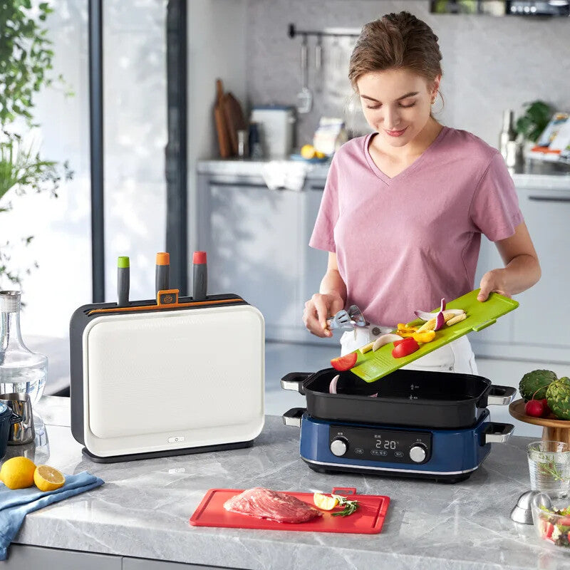 UV Antibacterial Knife Holder Classified Cutting Board
