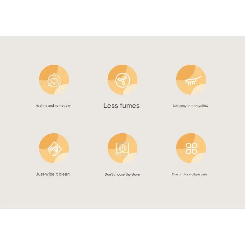 4 Piece Non Stick Cookware Frying Pan Soup Pot Set - Cookware set