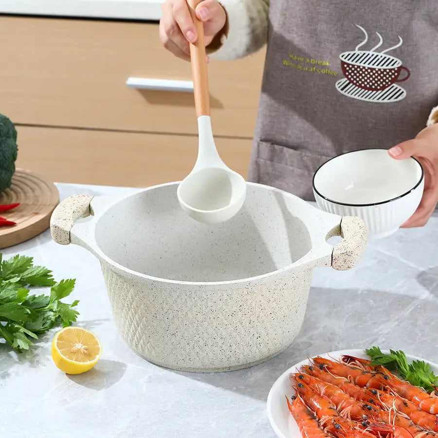 6-10 Piece Aluminum Non Stick Pot Frying Pan Cookware Set - Cookware set