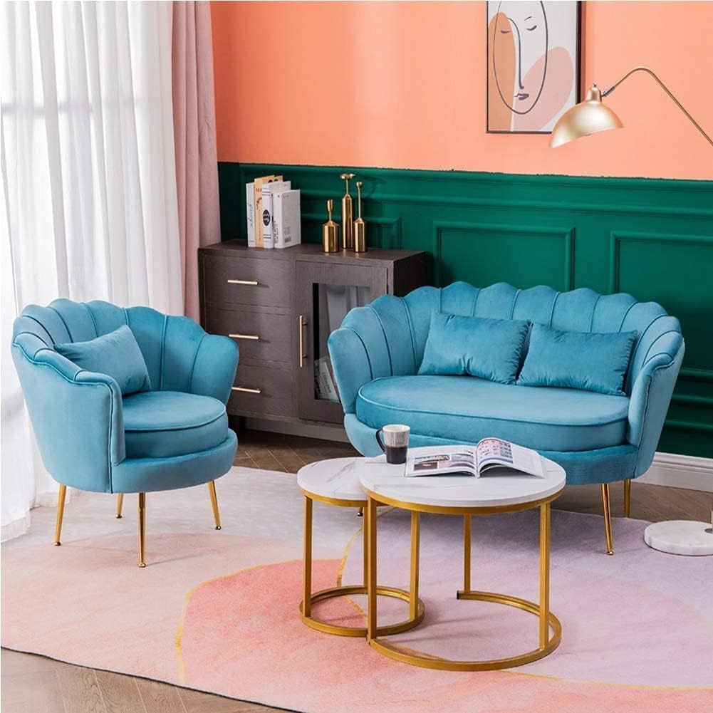 Nordic Modern Velvet Sofa Set for Beauty Salons