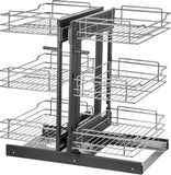 Tier Corner Pull Out Organizer 4 Shelf Kitchen Cabinet Organizer - 3 layers