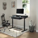 Electric Standing Desk with Drawer Made of Fabric Or Wood