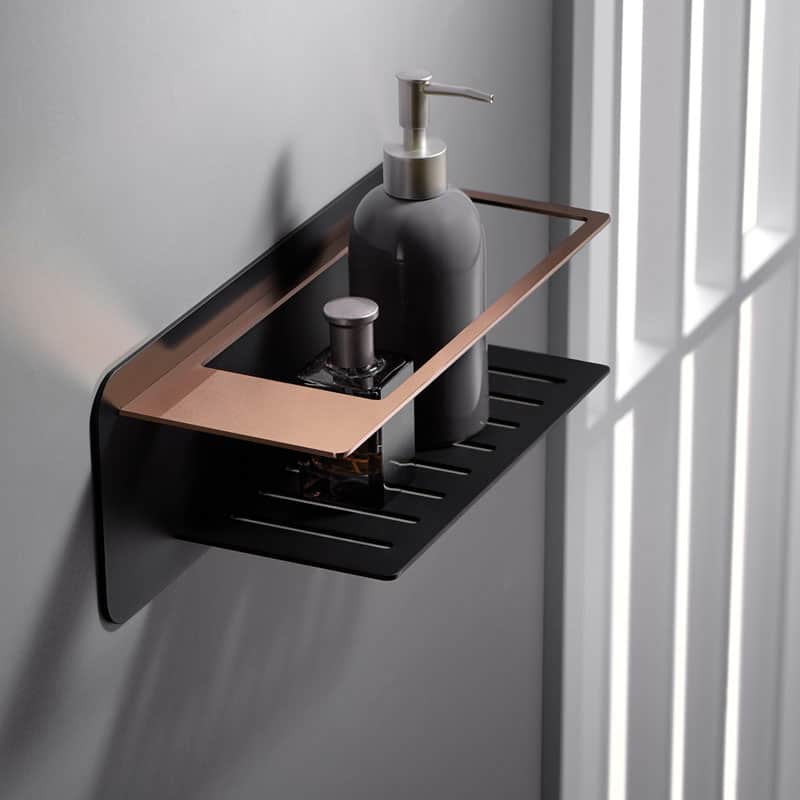 Black Rose Gold Soap Dispenser Modern Bathroom Accessory, view 3
