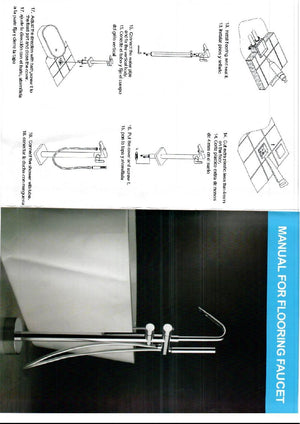Black Freestanding Bathtub Faucet Single Lever Modern, view 4