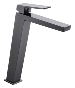 Gun Metal Single Lever Bathroom Faucet High Spout, view 2