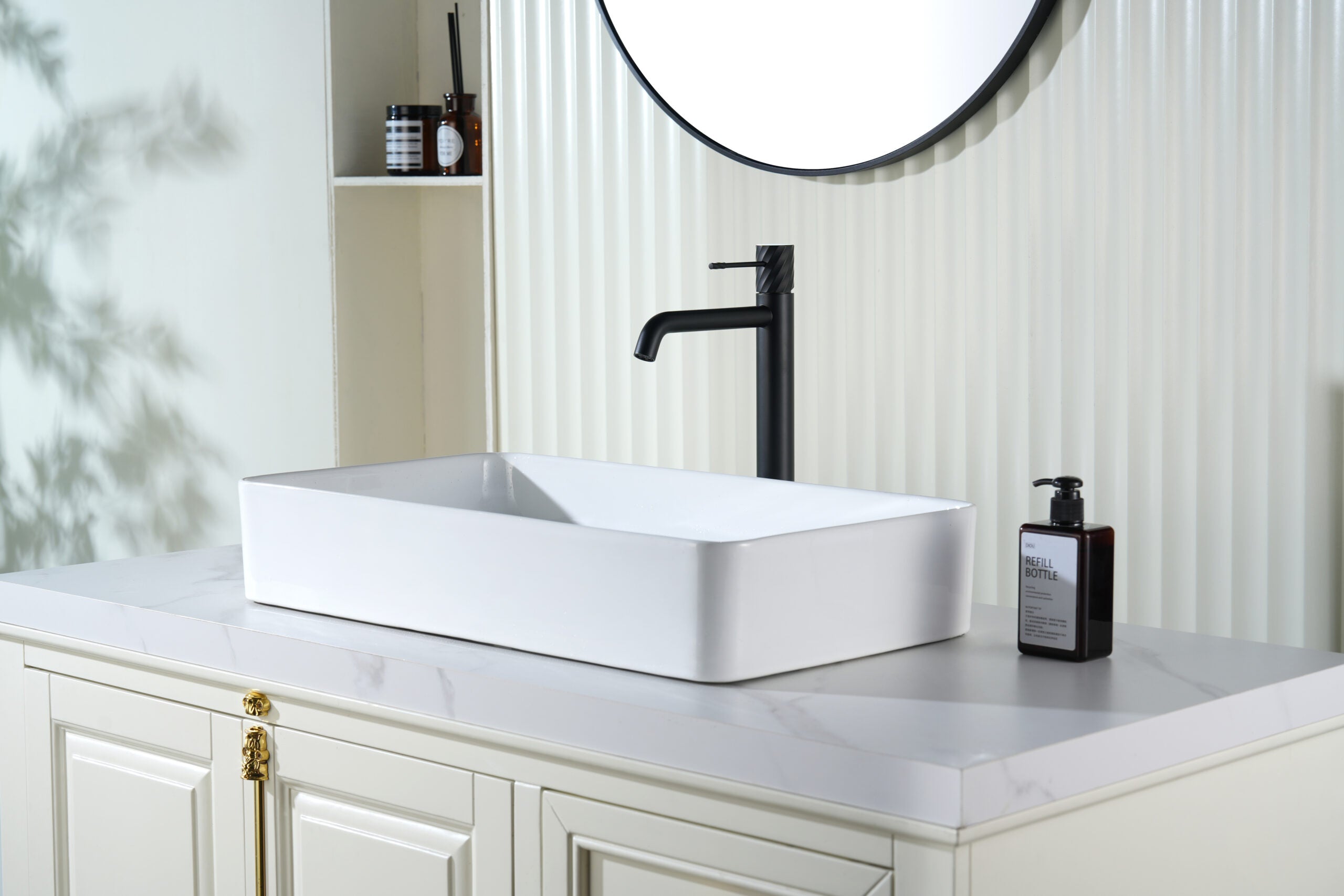 Bless Matte Black Tall Single Lever Basin Mixer, view 2