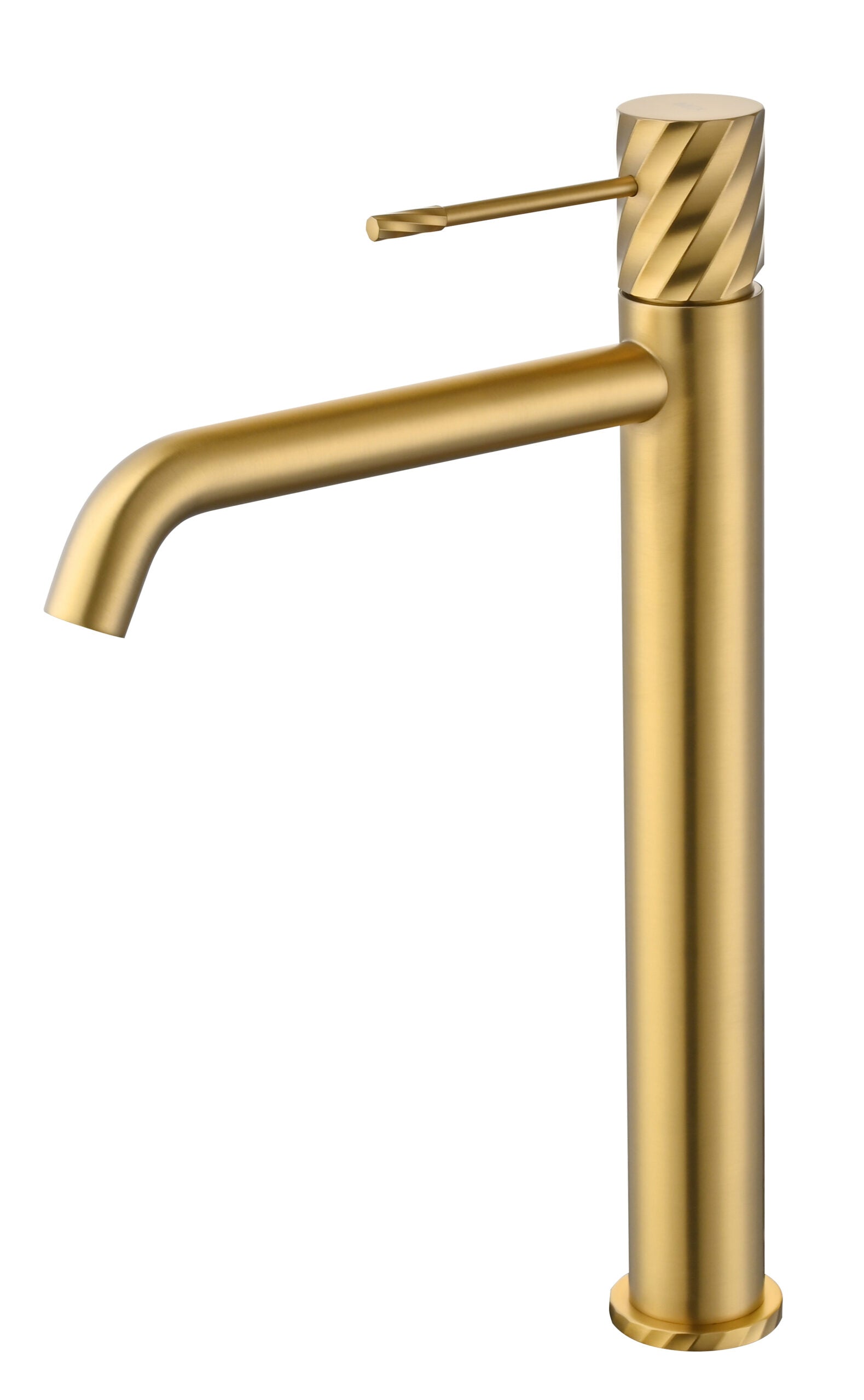 Bless Brushed Gold Tall Single Lever Basin Mixer, main product view