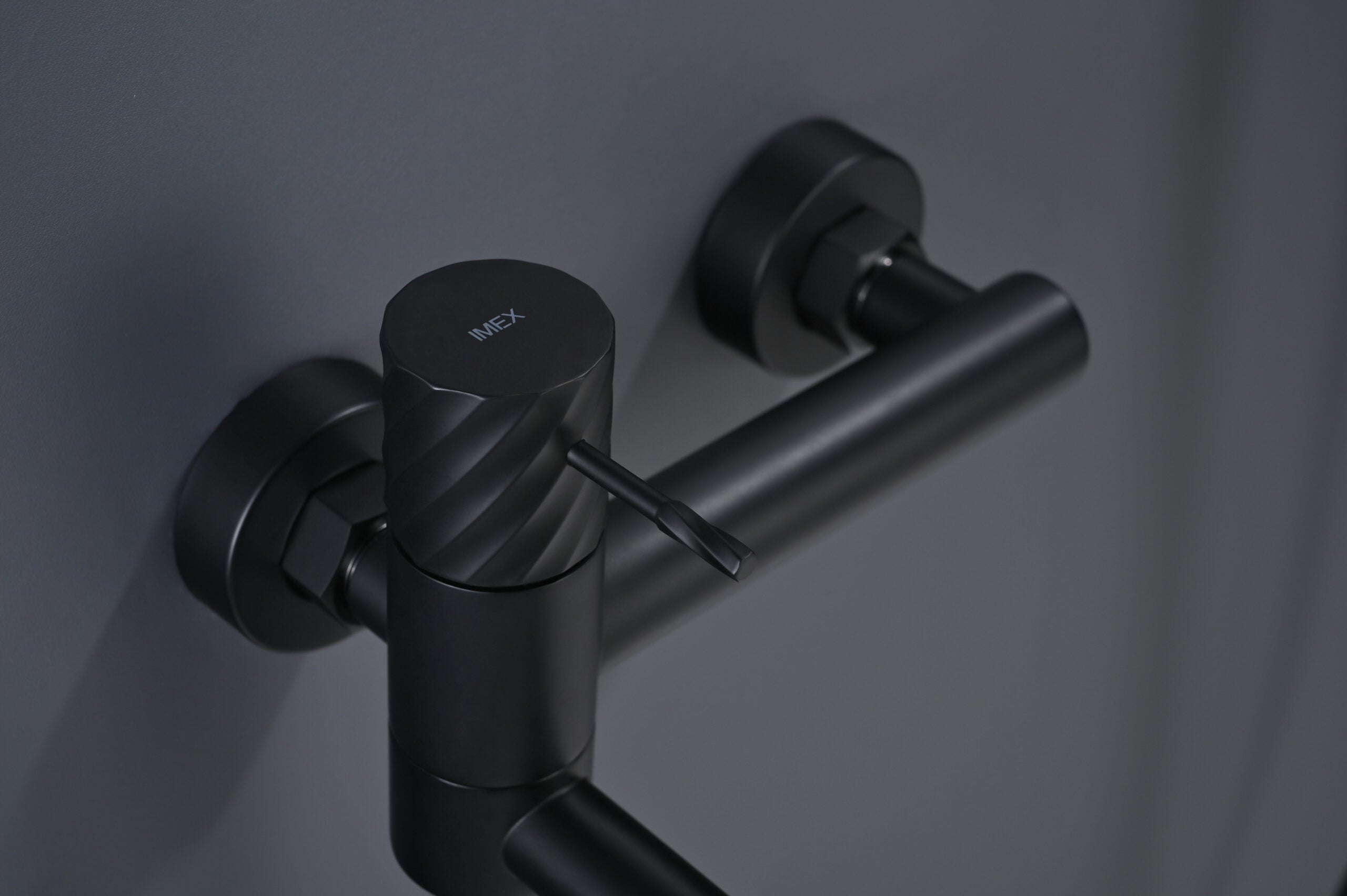 Bless Matte Black Single Lever Bath and Shower Kit, view 3