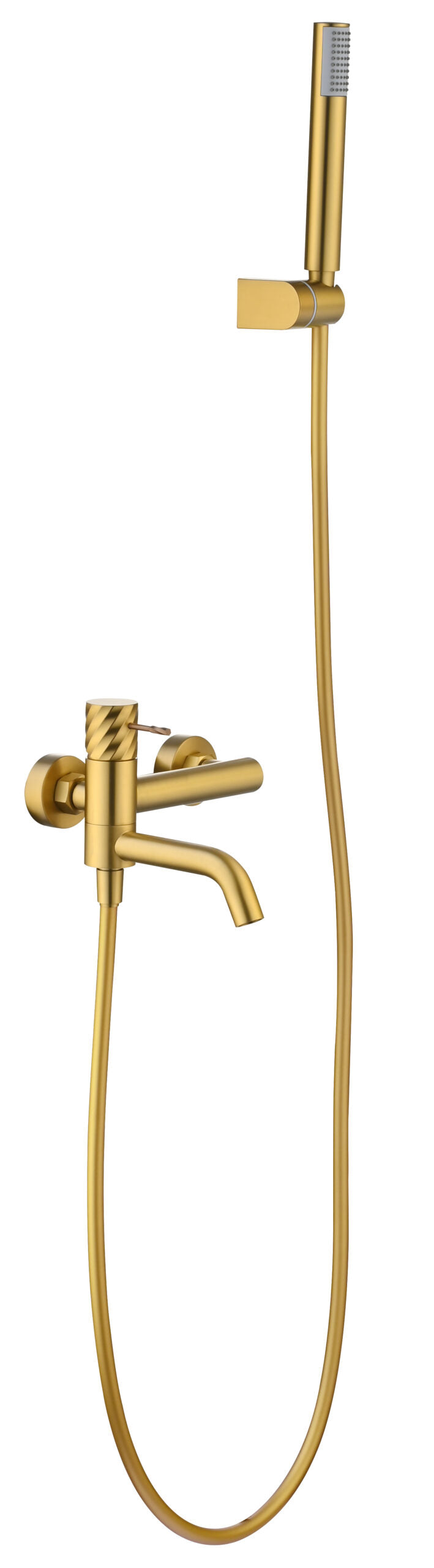 Bless Brushed Gold Single Lever Bath and Shower Kit, main product view
