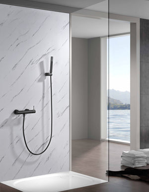 Bless Black Gun Metal Single Lever Shower Kit, view 3