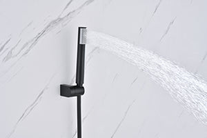 Bless Matte Black Single Lever Shower Kit, view 4